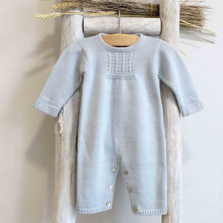 Wool Romper with chest details
