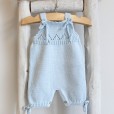 Organic cotton knitted romper