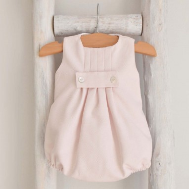 Pink Piqu Romper