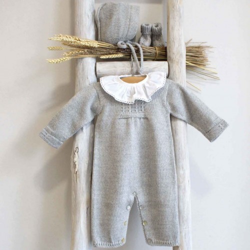 Knitted Grey Romper