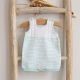 Cotton cables and stripes romper