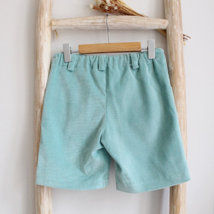 Green Corduroy shorts