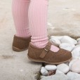 Sapatos de menina com fivela em camel (18-30)