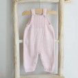 Dusty Pink Knitted Overalls 