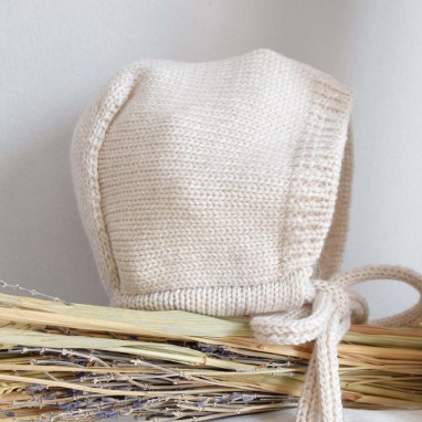 Sand Knitted Bonnet