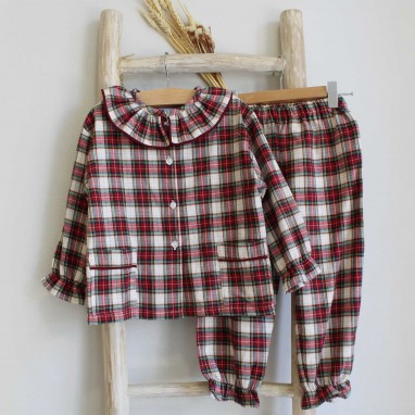 Burgundy Tartan Pyjama