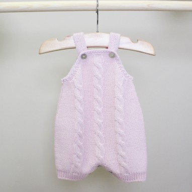 Pink Knitted Overalls 