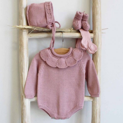 Scalloped Knitted Romper