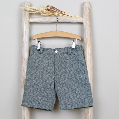 Green Tweed shorts