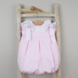 Hand embroidered Romper with bows
