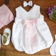 Romper with Pink Bow