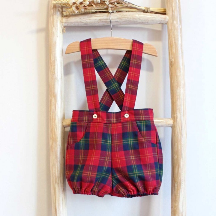 Plaid Shorts with straps
