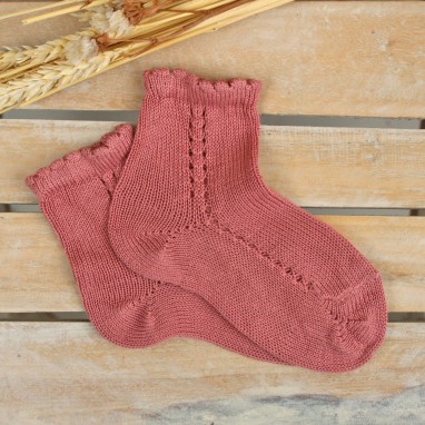 Coral Openwork socks 