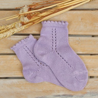 Violet Openwork socks 