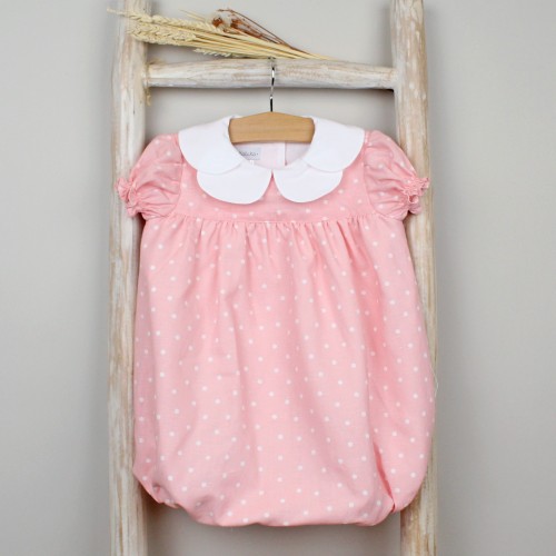 Pink Romper with Dots