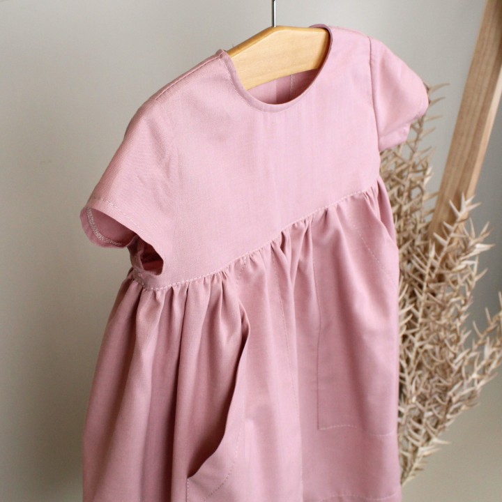 Pink Dress with Pockets