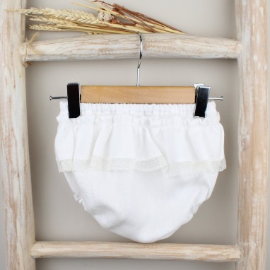 Linen Frilly Bloomers