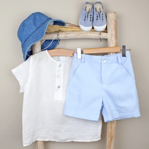 Linen Tunic with Shorts