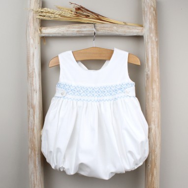 Sleeveless Hand smocked Romper