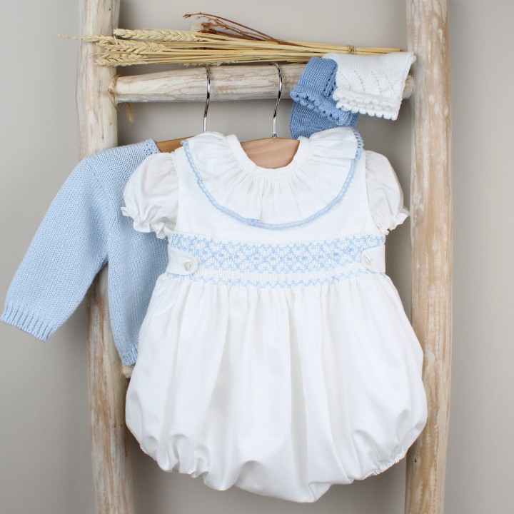 Sleeveless Hand smocked Romper