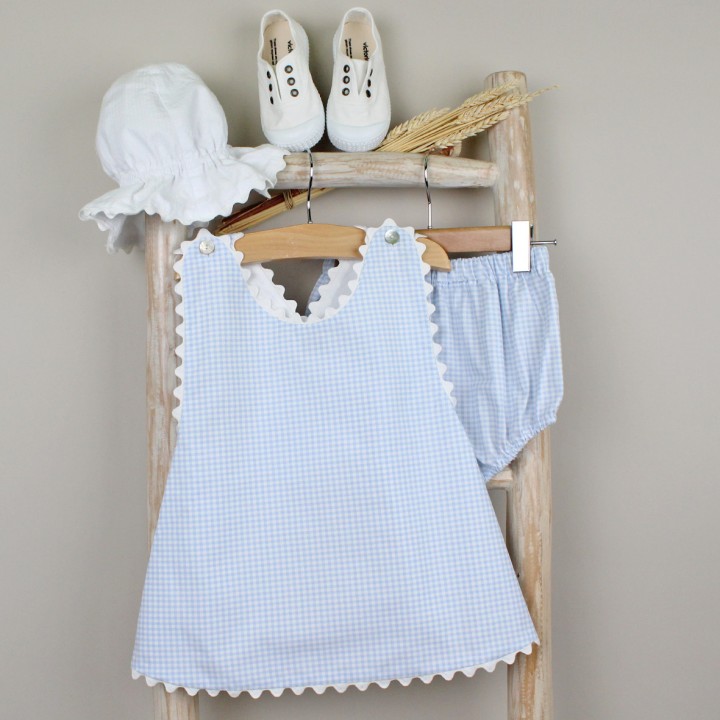 Plaid Short Dress and Bloomers