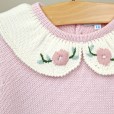 Sweater with Embroidered Collar