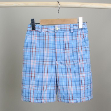 Blue Tartan Shorts