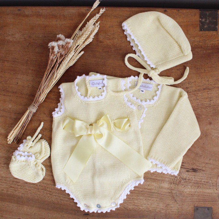 Cotton romper with Bow