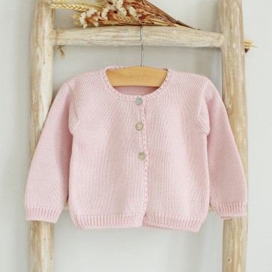 Light Pink Knitted Cardigan 