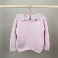 Knitted sweater with Liberty collar