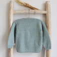 Sage green cable cardigan