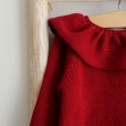 Red Frilly collar Jumper