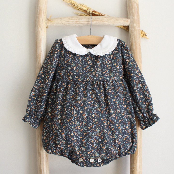 Floral Romper with Bow