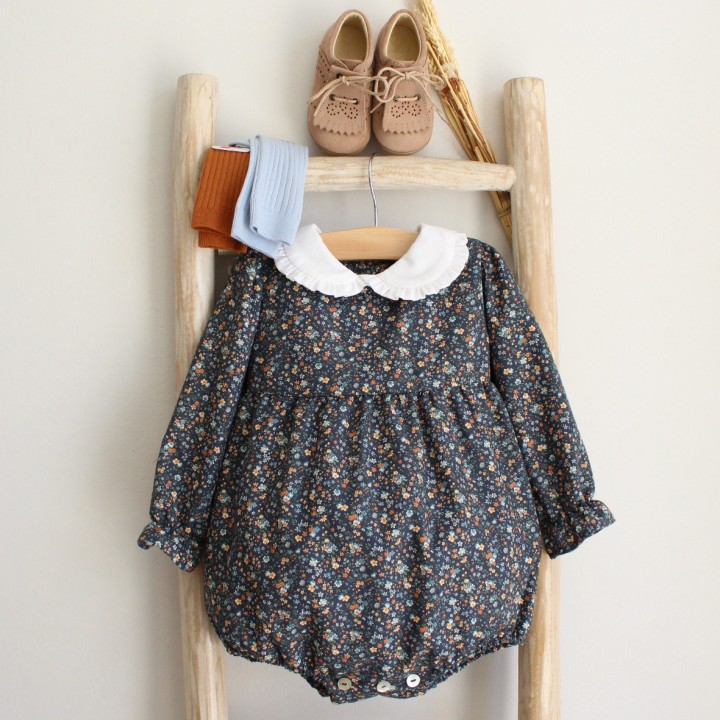 Floral Romper with Bow