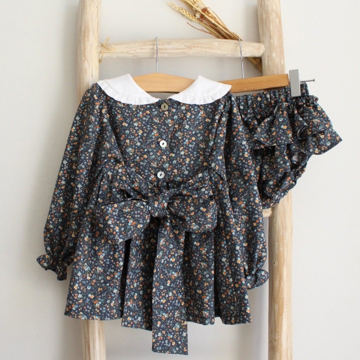 Short Dress with Bloomers and Bow