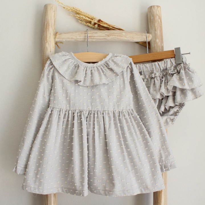Plumeti Short Dress with Bloomers
