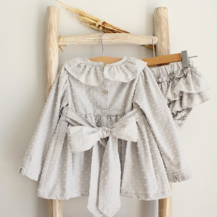 Plumeti Short Dress with Bloomers