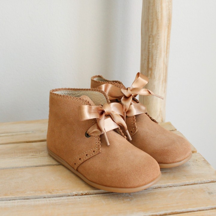 Boots with Satin Ribbon