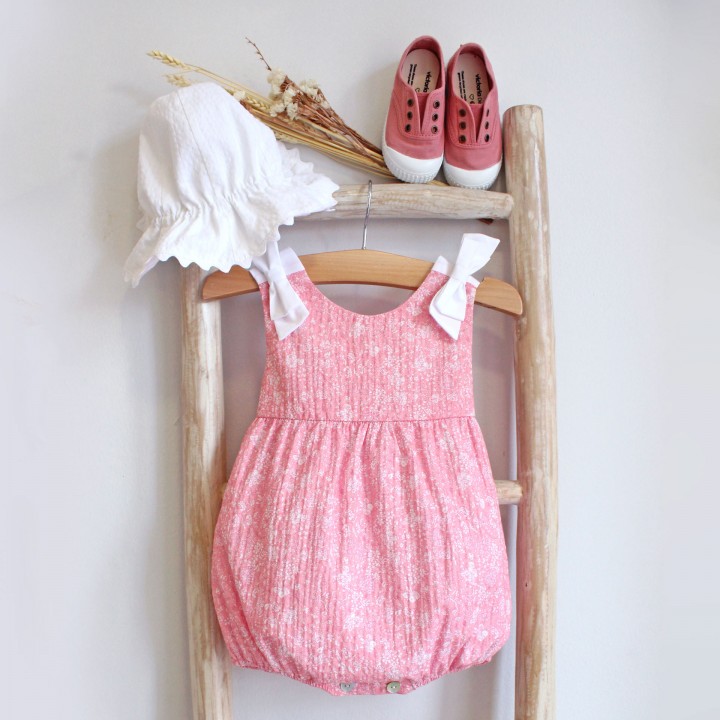 Pink Romper with bows