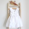 Linen Dress with white sash