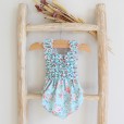 Floral and Dots Baby Swimsuit