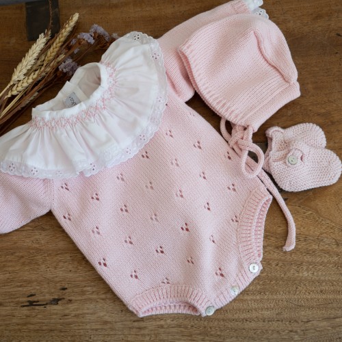 Knitted Pink romper