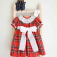 Plaid  Dress with bow