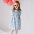 Liberty Floral Dress with double ruffle