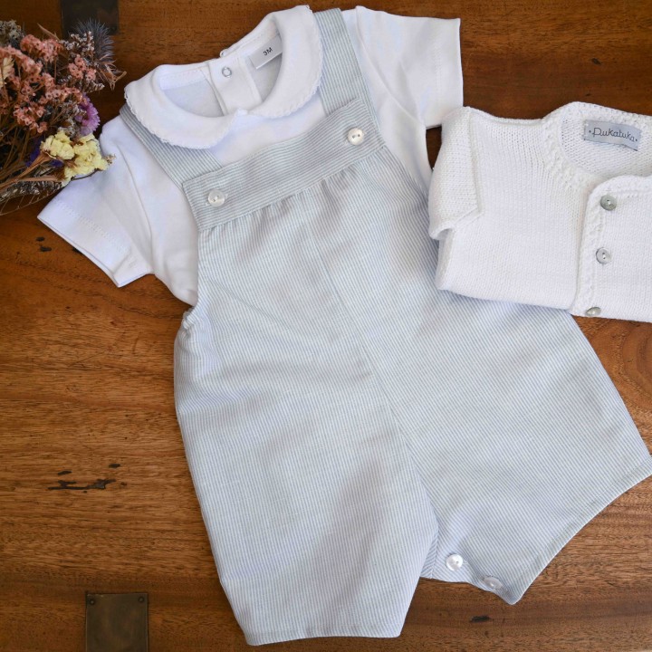 Stripes linen  shortalls