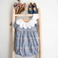 Floral Romper with plummet frill