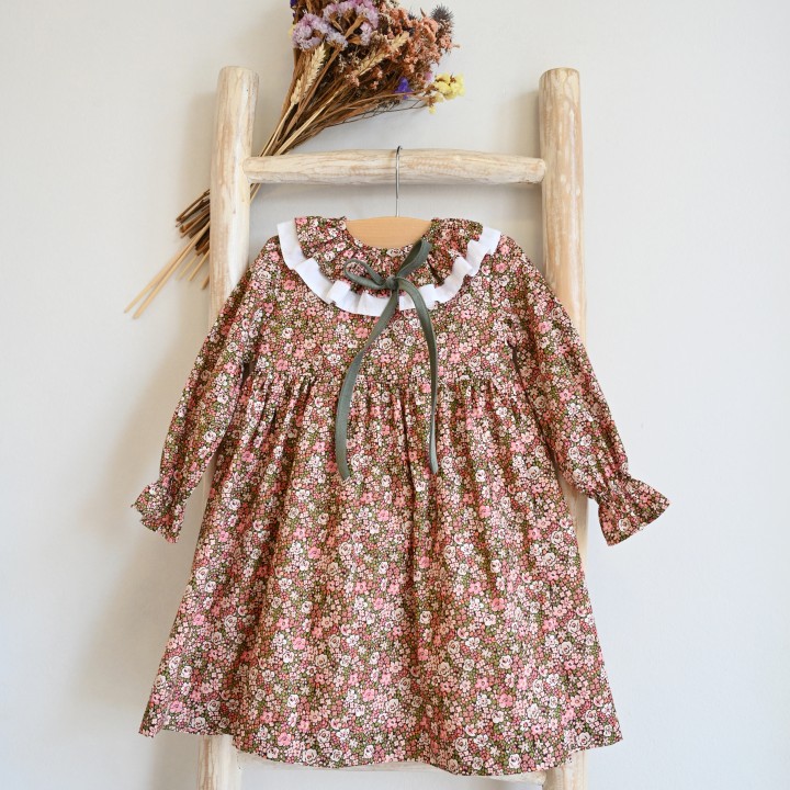 Pink and Green Liberty  Dress