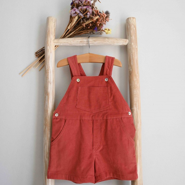 Corduroy shortalls