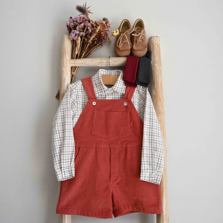 Corduroy shortalls