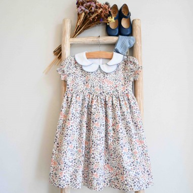 Scalloped collar Liberty floral Dress